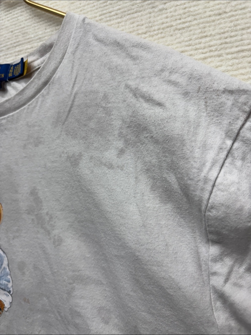 Polo by Ralph Lauren White Polo Bear on Short Sleeve Tee - Picture 6 of 12